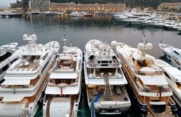 Boats in Monaco marina